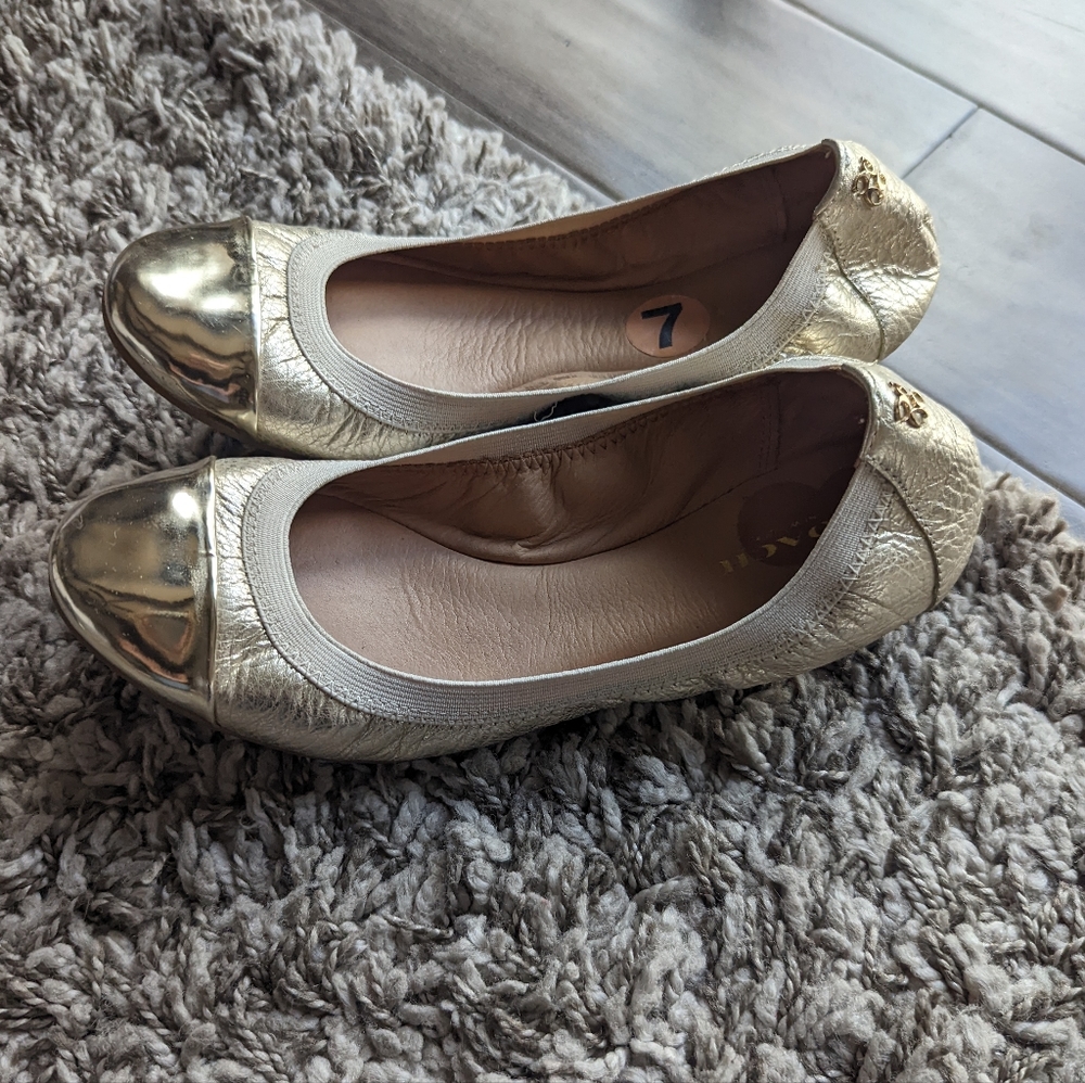 Gold coach flats - Picture 5 of 5